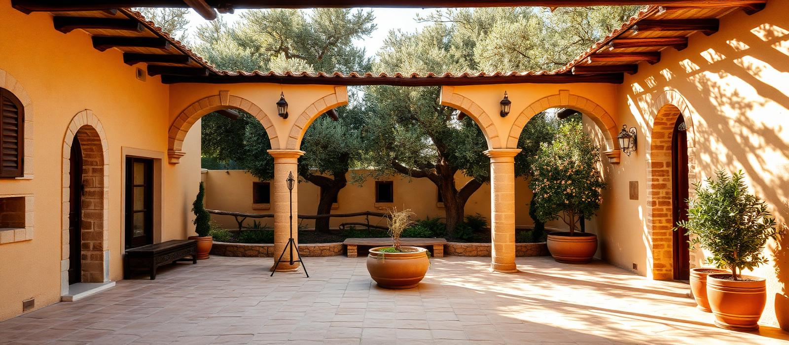 Alqueria de Rosales courtyard